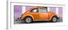 ¡Viva Mexico! Panoramic Collection - The Orange VW Beetle Car with Thistle Street Wall-Philippe Hugonnard-Framed Photographic Print