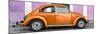 ¡Viva Mexico! Panoramic Collection - The Orange VW Beetle Car with Thistle Street Wall-Philippe Hugonnard-Mounted Photographic Print