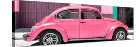 ¡Viva Mexico! Panoramic Collection - The Pink Beetle Car-Philippe Hugonnard-Stretched Canvas