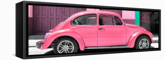 ¡Viva Mexico! Panoramic Collection - The Pink Beetle Car-Philippe Hugonnard-Framed Stretched Canvas