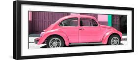 ¡Viva Mexico! Panoramic Collection - The Pink Beetle Car-Philippe Hugonnard-Framed Photographic Print