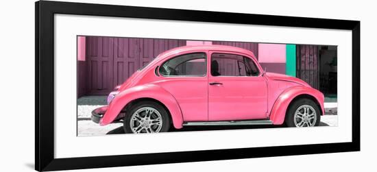 ¡Viva Mexico! Panoramic Collection - The Pink Beetle Car-Philippe Hugonnard-Framed Photographic Print