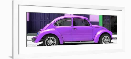 ¡Viva Mexico! Panoramic Collection - The Purple Beetle Car-Philippe Hugonnard-Framed Photographic Print