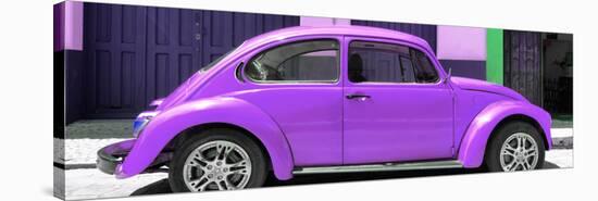 ¡Viva Mexico! Panoramic Collection - The Purple Beetle Car-Philippe Hugonnard-Stretched Canvas