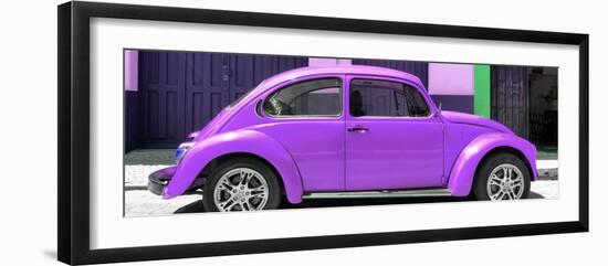 ¡Viva Mexico! Panoramic Collection - The Purple Beetle Car-Philippe Hugonnard-Framed Photographic Print