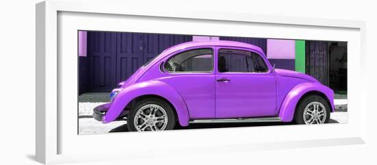 ¡Viva Mexico! Panoramic Collection - The Purple Beetle Car-Philippe Hugonnard-Framed Photographic Print