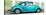 ¡Viva Mexico! Panoramic Collection - The Turquoise VW Beetle Car with Lime Green Street Wall-Philippe Hugonnard-Stretched Canvas