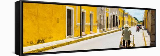 ¡Viva Mexico! Panoramic Collection - The Yellow City - Izamal X-Philippe Hugonnard-Framed Stretched Canvas