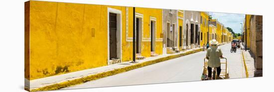 ¡Viva Mexico! Panoramic Collection - The Yellow City - Izamal X-Philippe Hugonnard-Stretched Canvas