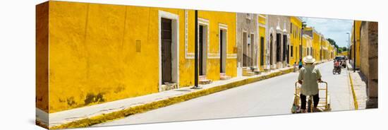 ¡Viva Mexico! Panoramic Collection - The Yellow City - Izamal X-Philippe Hugonnard-Stretched Canvas