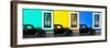 ¡Viva Mexico! Panoramic Collection - Three Black VW Beetle Cars III-Philippe Hugonnard-Framed Photographic Print