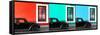 ¡Viva Mexico! Panoramic Collection - Three Black VW Beetle Cars IX-Philippe Hugonnard-Framed Stretched Canvas