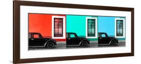 ¡Viva Mexico! Panoramic Collection - Three Black VW Beetle Cars IX-Philippe Hugonnard-Framed Photographic Print