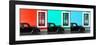 ¡Viva Mexico! Panoramic Collection - Three Black VW Beetle Cars IX-Philippe Hugonnard-Framed Photographic Print