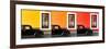 ¡Viva Mexico! Panoramic Collection - Three Black VW Beetle Cars VI-Philippe Hugonnard-Framed Photographic Print