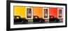 ¡Viva Mexico! Panoramic Collection - Three Black VW Beetle Cars VI-Philippe Hugonnard-Framed Photographic Print