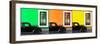 ¡Viva Mexico! Panoramic Collection - Three Black VW Beetle Cars X-Philippe Hugonnard-Framed Photographic Print