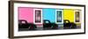 ¡Viva Mexico! Panoramic Collection - Three Black VW Beetle Cars XI-Philippe Hugonnard-Framed Photographic Print