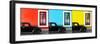 ¡Viva Mexico! Panoramic Collection - Three Black VW Beetle Cars XII-Philippe Hugonnard-Framed Photographic Print