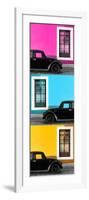 ¡Viva Mexico! Panoramic Collection - Three Black VW Beetle Cars XIII-Philippe Hugonnard-Framed Photographic Print