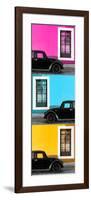 ¡Viva Mexico! Panoramic Collection - Three Black VW Beetle Cars XIII-Philippe Hugonnard-Framed Photographic Print