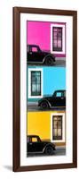 ¡Viva Mexico! Panoramic Collection - Three Black VW Beetle Cars XIII-Philippe Hugonnard-Framed Photographic Print