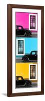 ¡Viva Mexico! Panoramic Collection - Three Black VW Beetle Cars XIII-Philippe Hugonnard-Framed Photographic Print