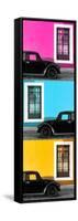 ¡Viva Mexico! Panoramic Collection - Three Black VW Beetle Cars XIII-Philippe Hugonnard-Framed Stretched Canvas