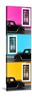 ¡Viva Mexico! Panoramic Collection - Three Black VW Beetle Cars XIII-Philippe Hugonnard-Stretched Canvas