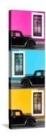 ¡Viva Mexico! Panoramic Collection - Three Black VW Beetle Cars XIII-Philippe Hugonnard-Stretched Canvas