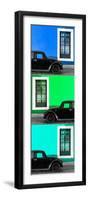 ¡Viva Mexico! Panoramic Collection - Three Black VW Beetle Cars XIX-Philippe Hugonnard-Framed Photographic Print