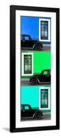 ¡Viva Mexico! Panoramic Collection - Three Black VW Beetle Cars XIX-Philippe Hugonnard-Framed Photographic Print