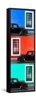 ¡Viva Mexico! Panoramic Collection - Three Black VW Beetle Cars XVII-Philippe Hugonnard-Framed Stretched Canvas