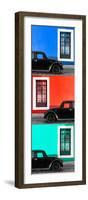 ¡Viva Mexico! Panoramic Collection - Three Black VW Beetle Cars XVII-Philippe Hugonnard-Framed Photographic Print