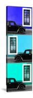 ¡Viva Mexico! Panoramic Collection - Three Black VW Beetle Cars XVIII-Philippe Hugonnard-Stretched Canvas