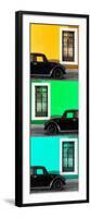 ¡Viva Mexico! Panoramic Collection - Three Black VW Beetle Cars XXI-Philippe Hugonnard-Framed Photographic Print