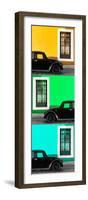 ¡Viva Mexico! Panoramic Collection - Three Black VW Beetle Cars XXI-Philippe Hugonnard-Framed Photographic Print