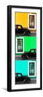 ¡Viva Mexico! Panoramic Collection - Three Black VW Beetle Cars XXI-Philippe Hugonnard-Framed Photographic Print