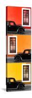 ¡Viva Mexico! Panoramic Collection - Three Black VW Beetle Cars XXII-Philippe Hugonnard-Stretched Canvas