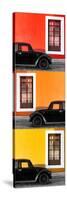 ¡Viva Mexico! Panoramic Collection - Three Black VW Beetle Cars XXII-Philippe Hugonnard-Stretched Canvas