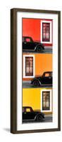 ¡Viva Mexico! Panoramic Collection - Three Black VW Beetle Cars XXII-Philippe Hugonnard-Framed Photographic Print