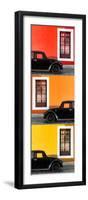 ¡Viva Mexico! Panoramic Collection - Three Black VW Beetle Cars XXII-Philippe Hugonnard-Framed Photographic Print