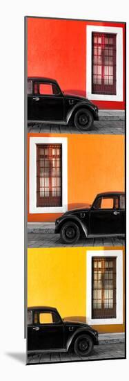 ¡Viva Mexico! Panoramic Collection - Three Black VW Beetle Cars XXII-Philippe Hugonnard-Mounted Photographic Print