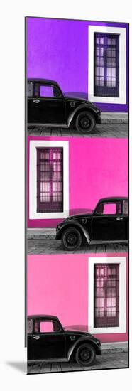 ¡Viva Mexico! Panoramic Collection - Three Black VW Beetle Cars XXIII-Philippe Hugonnard-Mounted Photographic Print