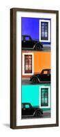 ¡Viva Mexico! Panoramic Collection - Three Black VW Beetle Cars XXIV-Philippe Hugonnard-Framed Photographic Print