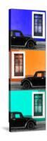 ¡Viva Mexico! Panoramic Collection - Three Black VW Beetle Cars XXIV-Philippe Hugonnard-Stretched Canvas