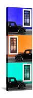¡Viva Mexico! Panoramic Collection - Three Black VW Beetle Cars XXIV-Philippe Hugonnard-Stretched Canvas