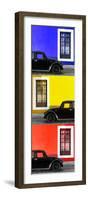 ¡Viva Mexico! Panoramic Collection - Three Black VW Beetle Cars XXV-Philippe Hugonnard-Framed Photographic Print