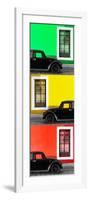 ¡Viva Mexico! Panoramic Collection - Three Black VW Beetle Cars XXVI-Philippe Hugonnard-Framed Photographic Print