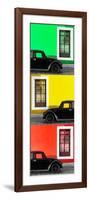 ¡Viva Mexico! Panoramic Collection - Three Black VW Beetle Cars XXVI-Philippe Hugonnard-Framed Photographic Print